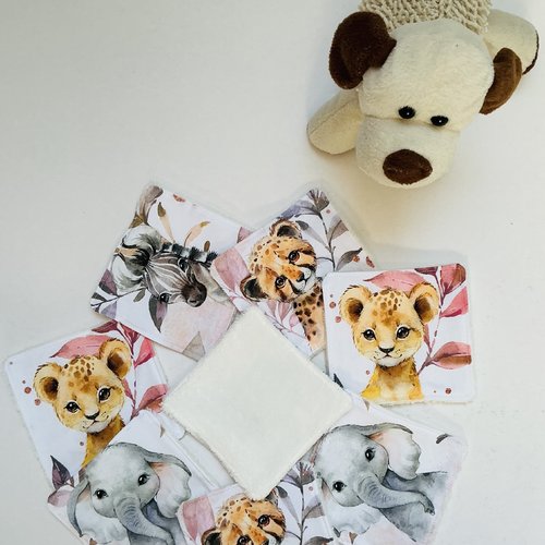Lot de 8 lingettes bébés
