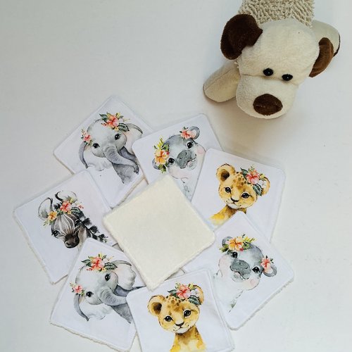 Lot de 8 lingettes bébé