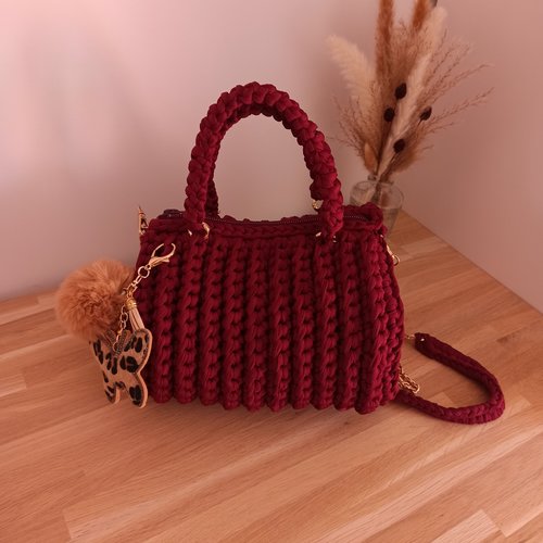 Sac arrondi fait main au crochet