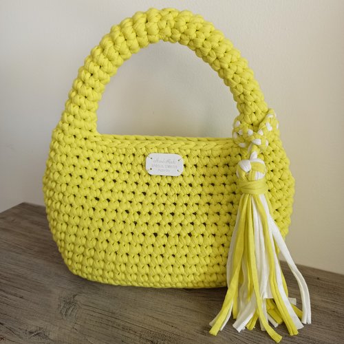 Sac egg bag jaune flashy