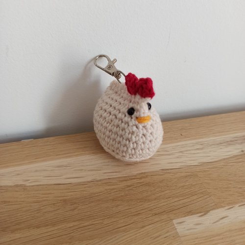 Porte-clés poule
