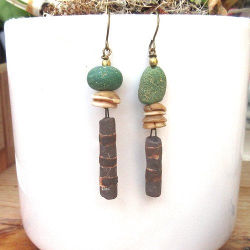 Plug D'Oreille En Amazonite Naturelle Du Mozambique - Jauges Nobles Évasées - Tunnel Unique En Pierre