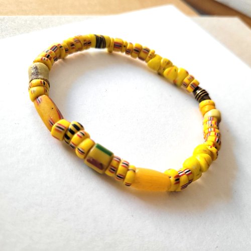 Un bracelet tribal ethnique et unisexe avec anciennes perles du mali .... : "rencontres merveilleuses"
