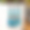 Des boucles d'oreille hétéroclites et asymétriques avec splendides nuggets turquoise du névada ...: "a  l'endroit à l'envers !!!!!"