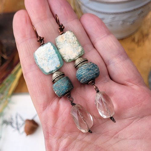 Perle hébron, perles cristal facetté, perle verre époque romane, pour femme élégante : "les destins sans age"