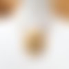 Un collier ras de cou avec des couleurs sables pour le donuts en jaspe- paysage; des perles de fouilles : "un cri dans le désert"