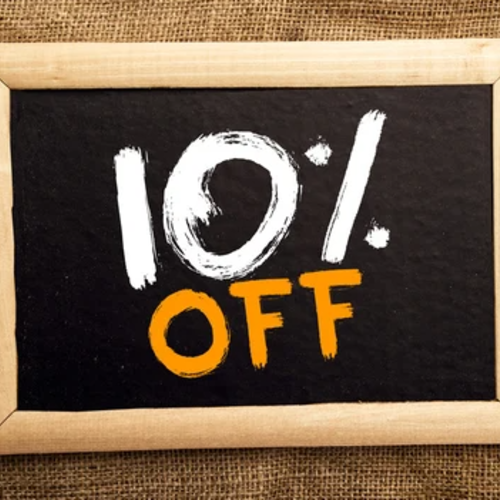 10 % de réduction sur toute ma boutique ...