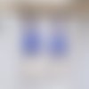 Des boucles d'oreille avec petits talismans de bonheur "oeil de ste lucie", perle verre soufflé à la main : "invitation poétique"
