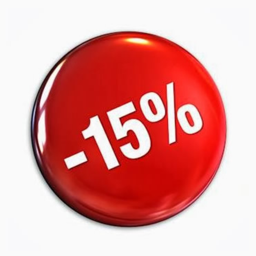 Ventes privees:  .... 15 % de réduction sur toute ma boutique ...
