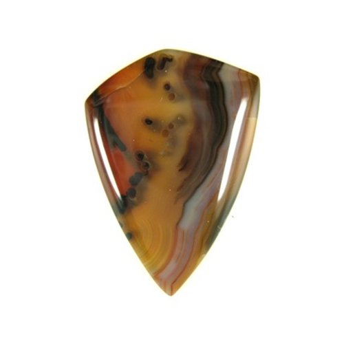 Un splendie cabochon d’agate du brésil : pierre de designer , 42mm x 30 mm pour la confection de bijoux