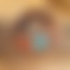 Une belle poésie pour ce bracelet tribal, nomade, unisexe, perles style pandora, résine mali, nugget turquoise: "chant d' elégance"