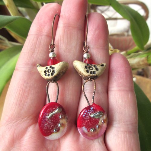 Boucles d'oreille zen et tribes avec ces lampworks artisanales originales et ludiques !!!!! : voyage voyage