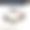 Une parure citadine boucle d'oreille et collier avec breloques poissons en émail, pierres fines ... : "une famille sardines"