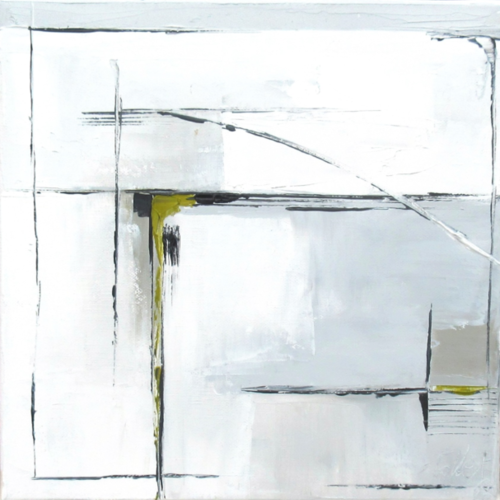 Peinture huile au couteau sur toile sur châssis ,abstrait lyrique : "traces rupestres 2"