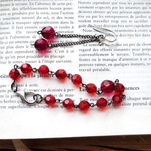 Un petit prix pour cette parure bracelet et boucles d'oreille shabby chic minimaliste avec perles verre verre vaseline dutch dogon ...
