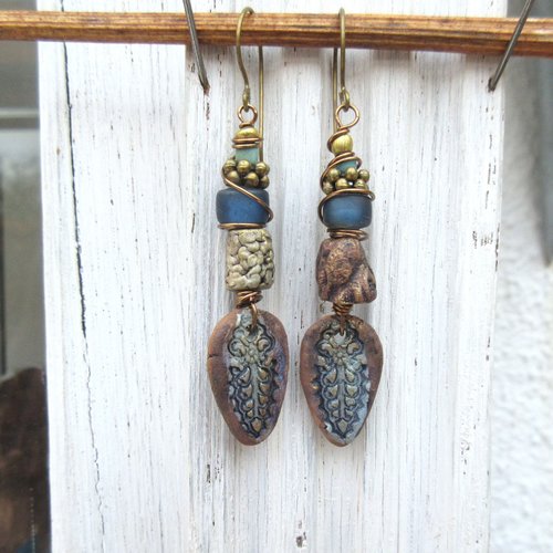 Vendu ...une douce quiétude !!!!! : des boucles d'oreille à la lumière dorée d'un don secret !!!!