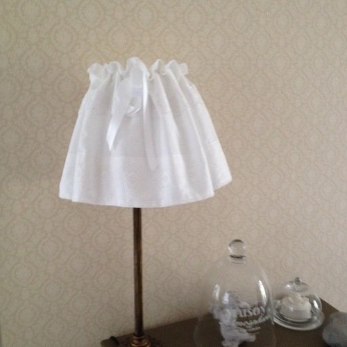Jupe d'abat jour blanche 
