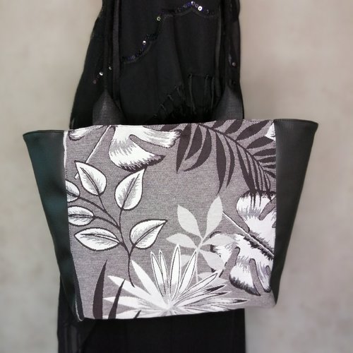 Sac cabas grande feuille