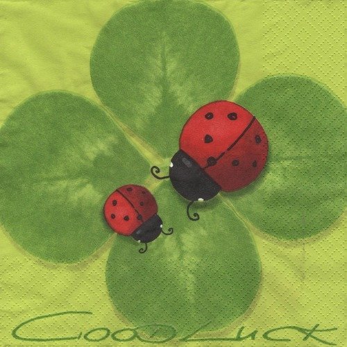 Serviette en papier "good luck"