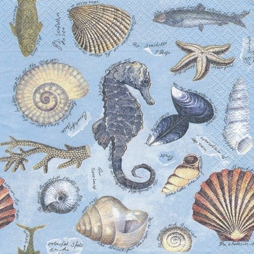 Serviette en papier "diversité océane"