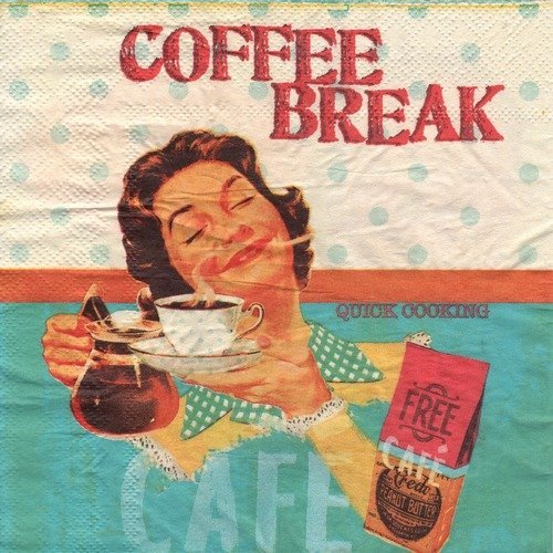 Serviette en papier "coffee breakvintage"