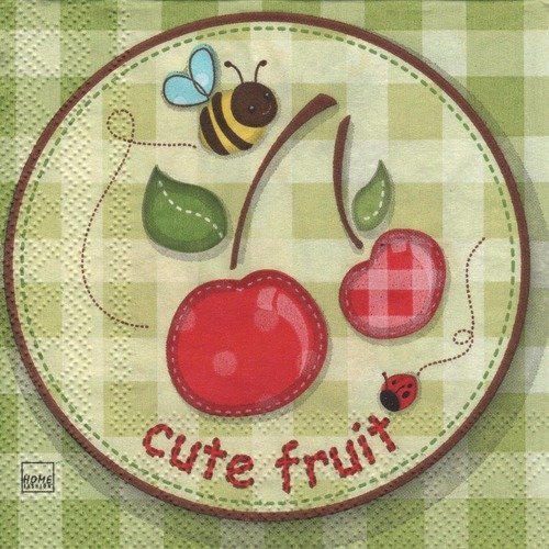 Petite serviette en papier "cute fruit" 