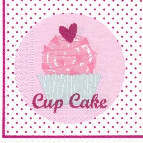 Petite serviette en papier "cup cake" 