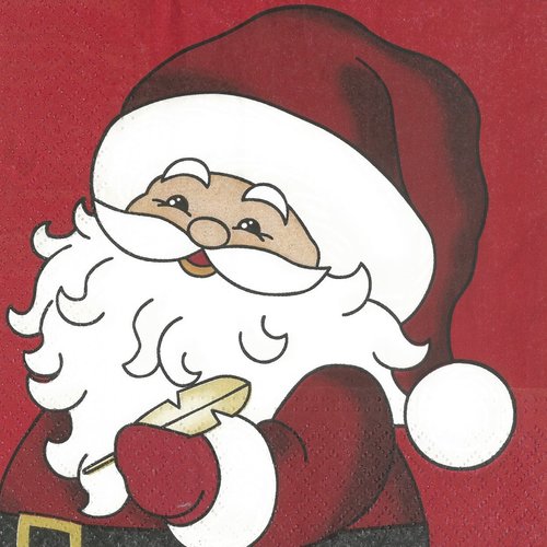 Serviette en papier "la lettre du père noël"