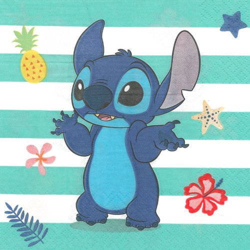Serviette en papier "stitch"