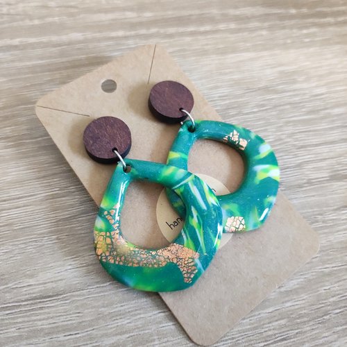 Épuisées - boucles d'oreilles "la vie avec des couleurs"