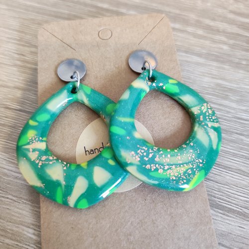 Boucles d'oreilles eléonore "la vie avec des couleurs"