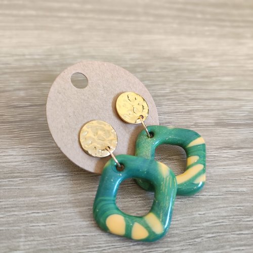Épuisées - boucles d'oreilles cannelle "la vie avec des couleurs"