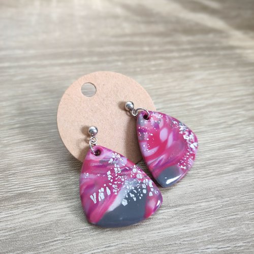 Boucles d'oreilles rokaya "la vie avec des couleurs"