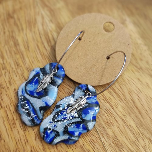 Boucles d'oreilles victoria "la vie avec des couleurs"