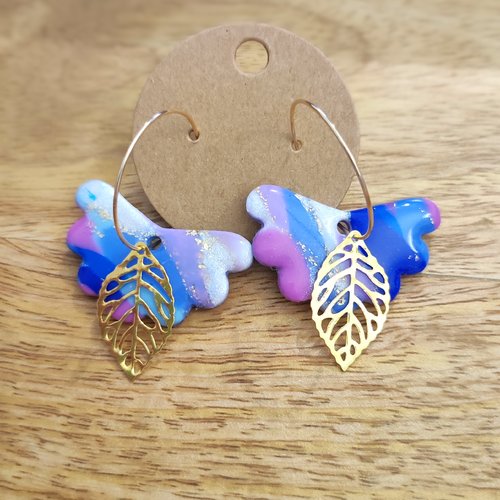 Boucles d'oreilles phoebe "la vie avec des couleurs"