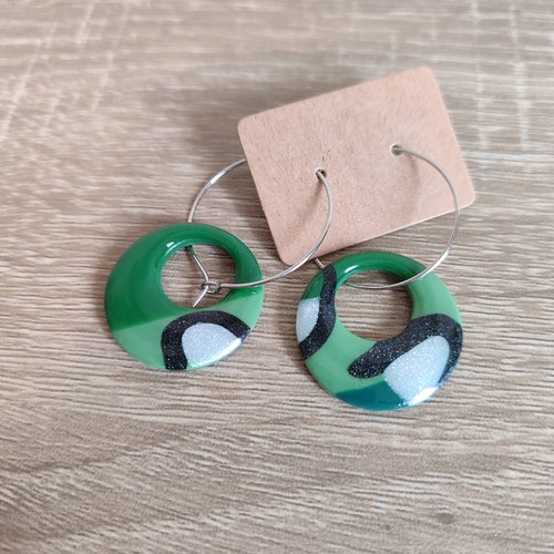 Épuisées - boucles d'oreilles belinda "la vie avec des couleurs"