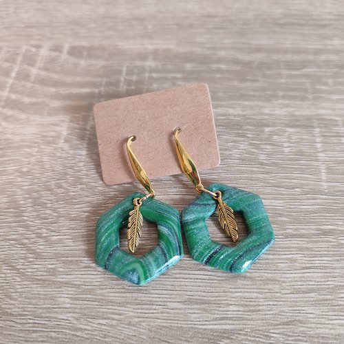Épuisées - boucles d'oreilles "la vie avec des couleurs"