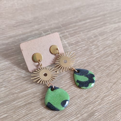 Épuisées - boucles d'oreilles "la vie avec des couleurs"