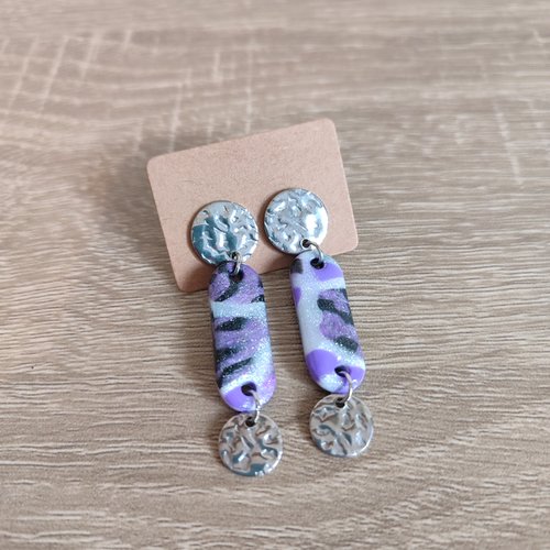 Boucles d'oreilles annie "la vie avec des couleurs"