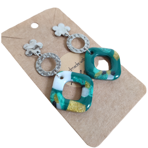 Boucles d'oreilles maria thérèse "la vie avec des couleurs"