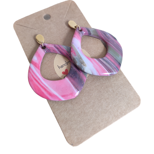 Boucles d'oreilles catherine "la vie avec des couleurs"
