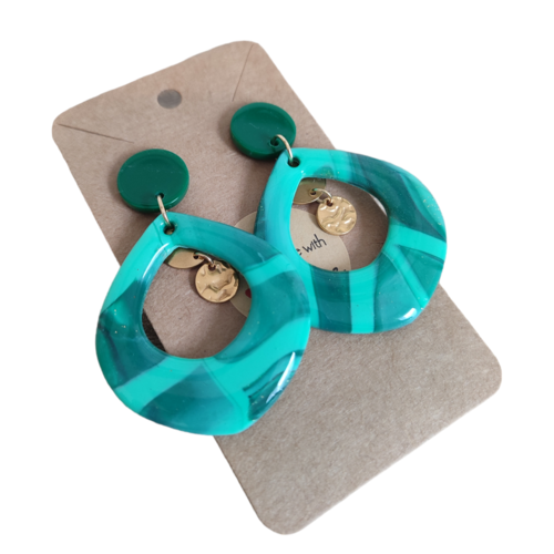 Boucles d'oreilles wilhelmina  "la vie avec des couleurs"