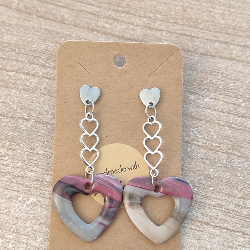 Boucles d'oreilles sharley "la vie avec des couleurs"