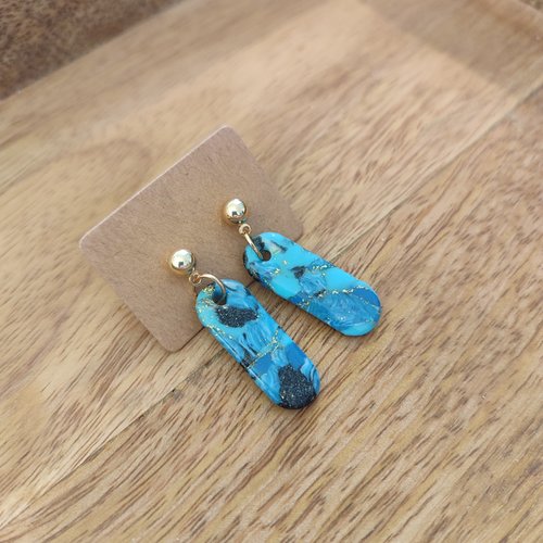 Boucles d'oreilles anémone "la vie avec des couleurs"