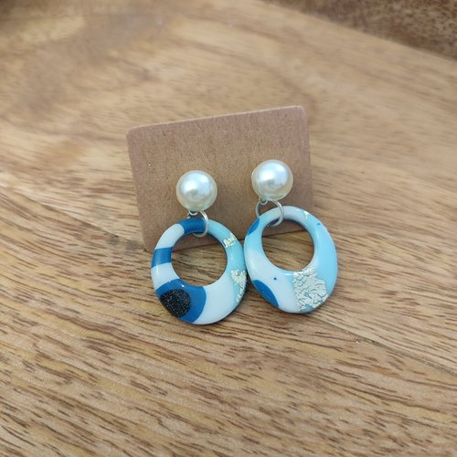 Boucles d'oreilles agata "la vie avec des couleurs"