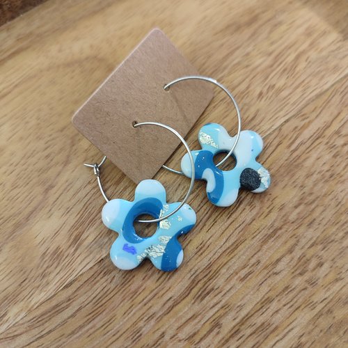 Boucles d'oreilles isaure "la vie avec des couleurs"