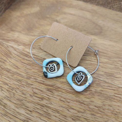 Boucles d'oreilles marilou "la vie avec des couleurs"