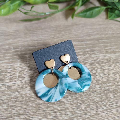 Boucles d'oreilles mika "la vie avec des couleurs"