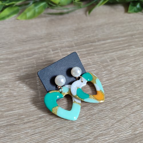 Boucles d'oreilles inaya "la vie avec des couleurs"
