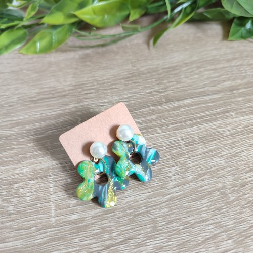 Boucles d'oreilles anouck "la vie avec des couleurs"